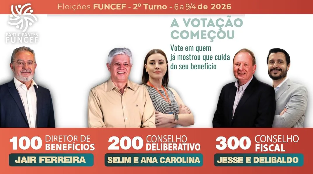Começou a votação do segundo turno das eleições da Funcef